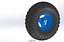 BLUE RIM RUBBER WHEEL TIRE TYRE HUB BEARING CART PNEUMATIC TREAD