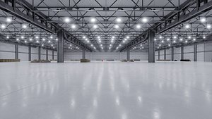 3D warehouse interior 3b building