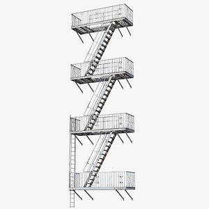 3D Emergency Stairs