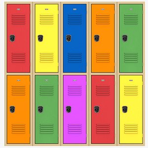 3d school lockers