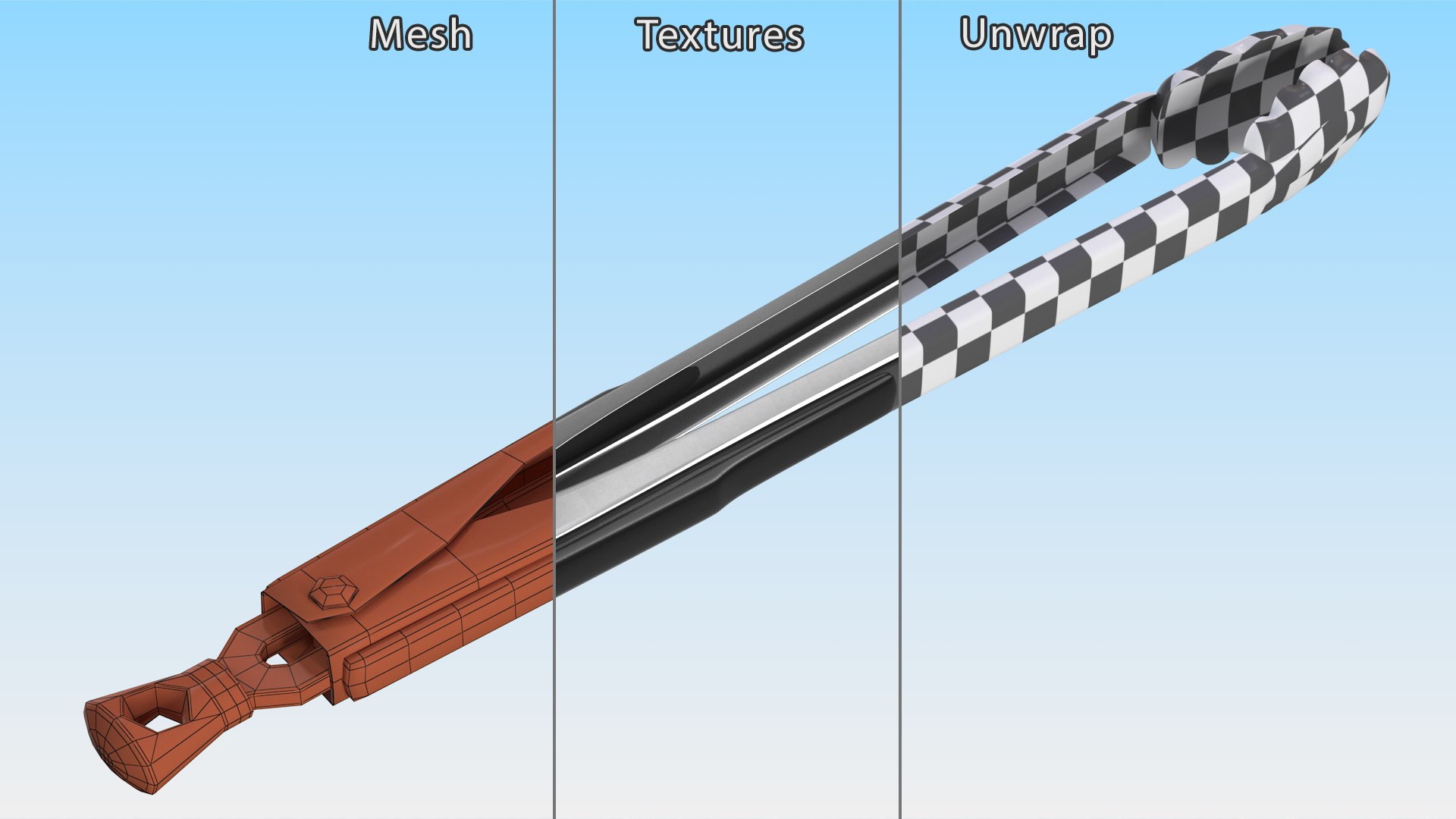 Nylon Head Serving Tongs 3D Model - TurboSquid 2130157