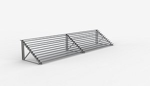 bleacher 02 3D model
