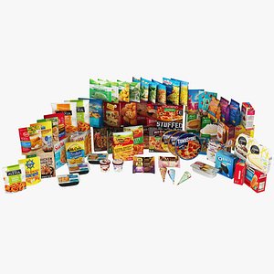 Frozen Foods 70 in 1 3D model