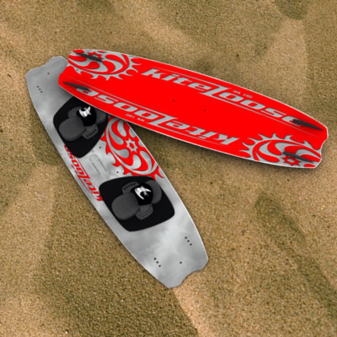 wakeboards kitesurf kites 3d model