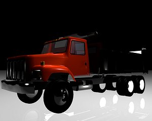 3d model dump truck