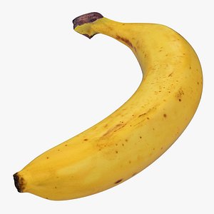 3d model of banana modeled realistic