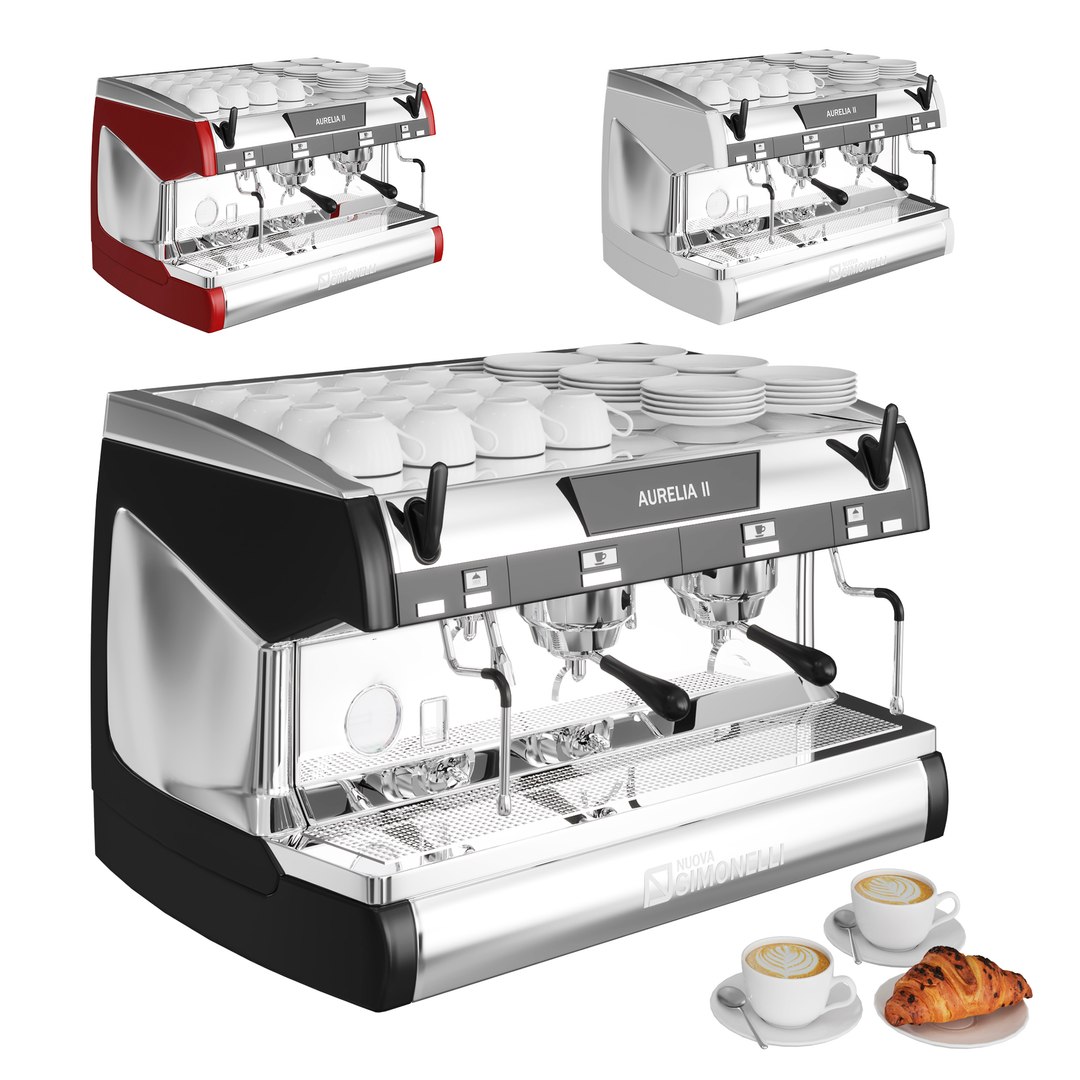 Aurelia Coffee Machines 3D TurboSquid 1704415