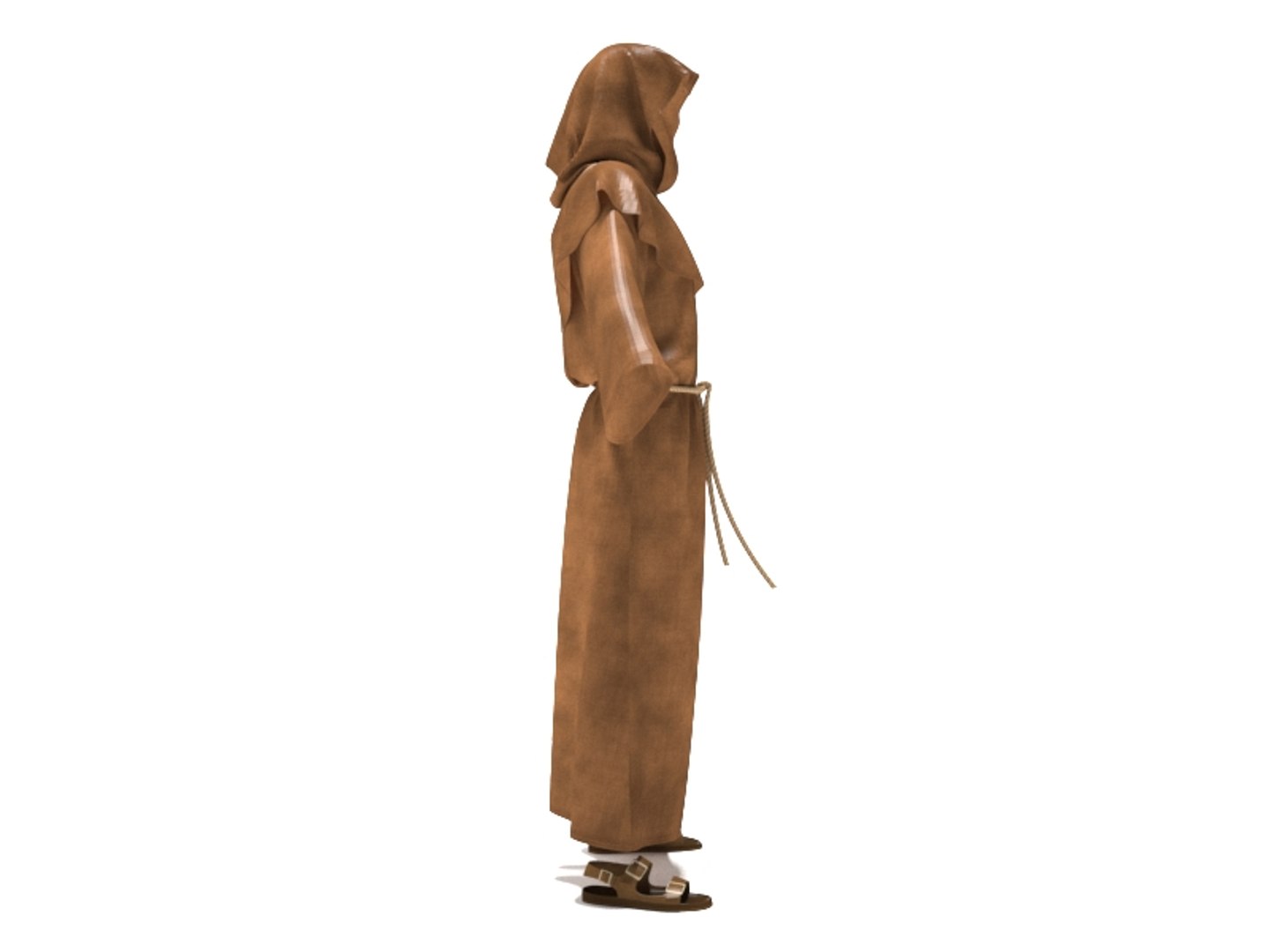 3D Rigged Monk Robe Clothes Model - TurboSquid 1555796