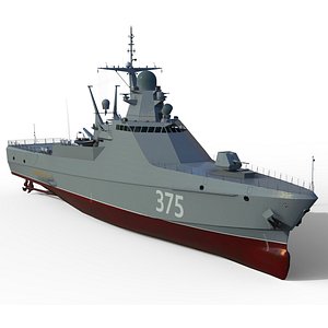 3D model Project 22160 patrol ship
