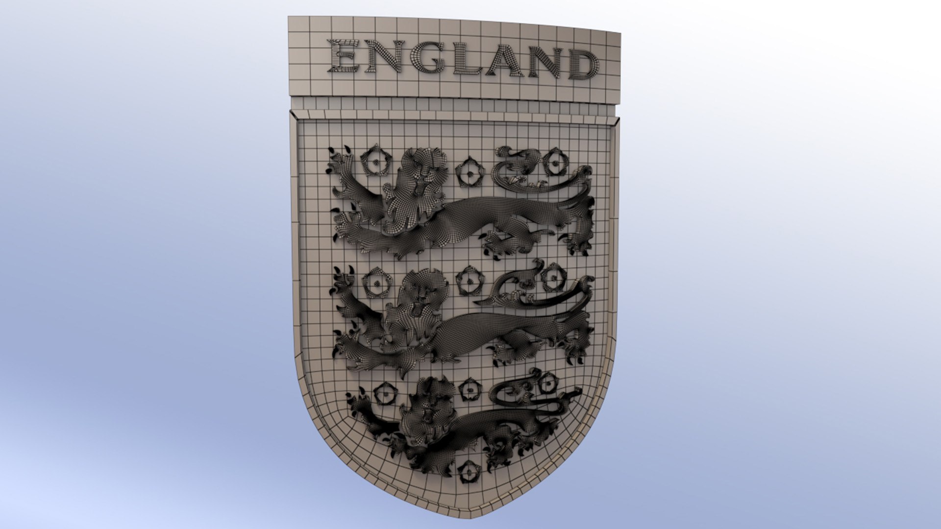 England Badge Shield Emblem 3D Model - TurboSquid 2529759