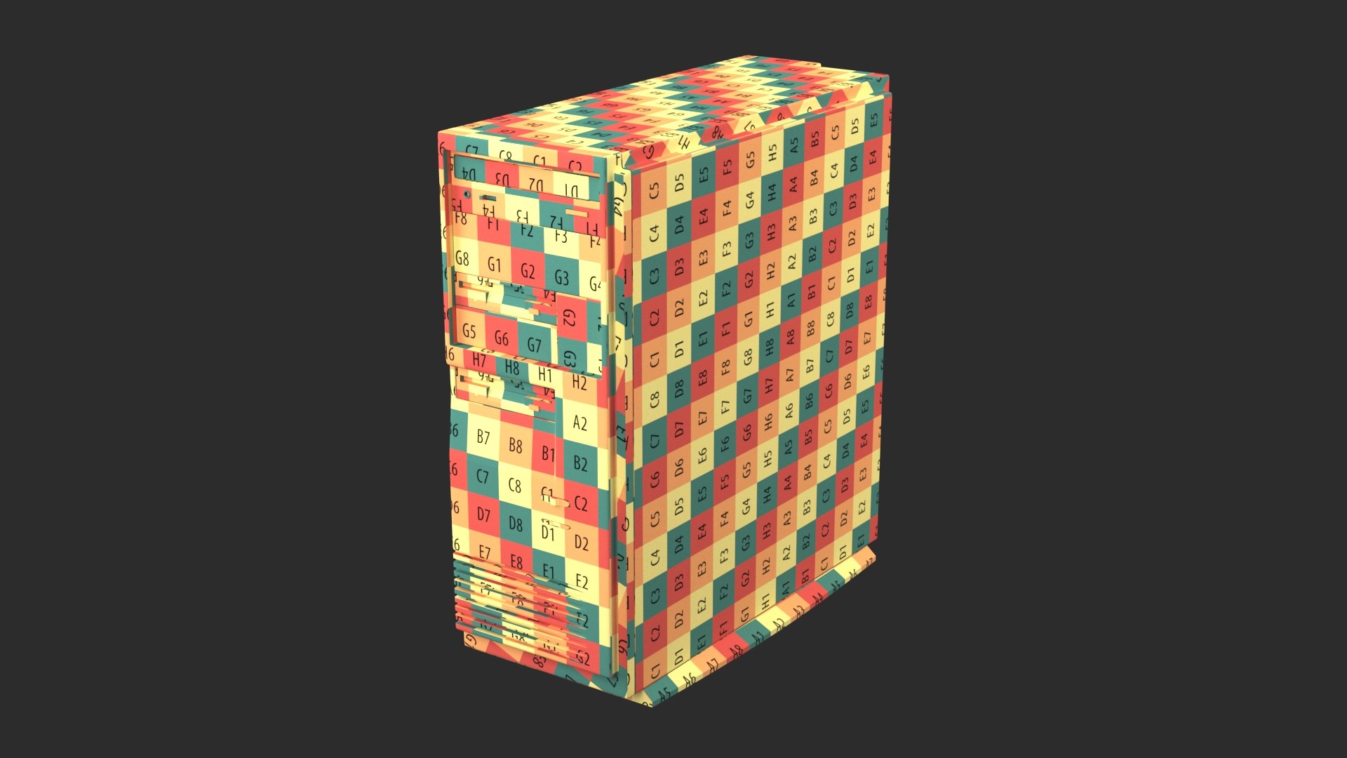 Retro Computer Tower 3D - TurboSquid 1859299