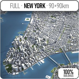 3D model buildings new york