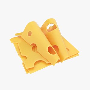 3D cheese slice