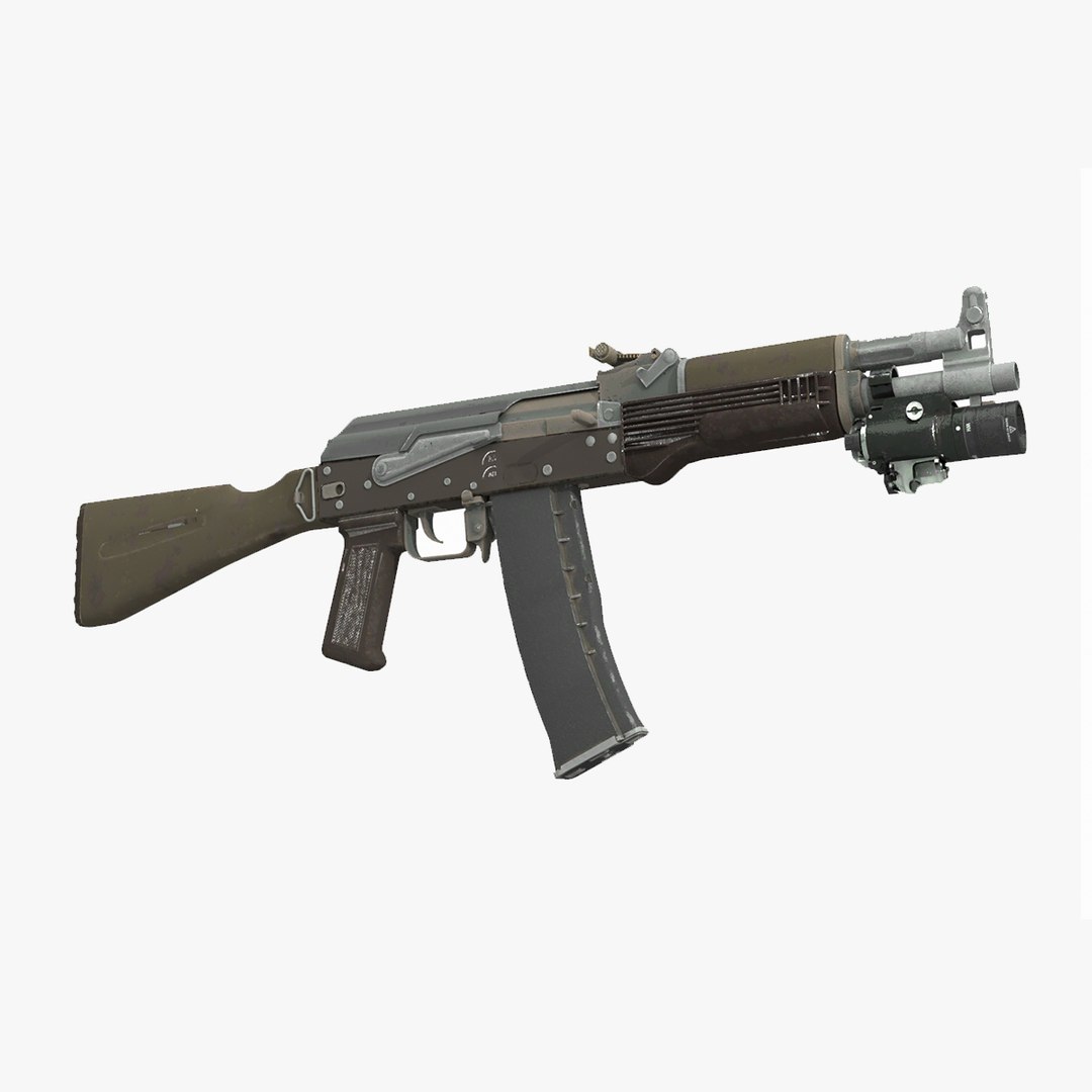 modelo 3d Modern weapons equipped automatic rifles - TurboSquid 1957434