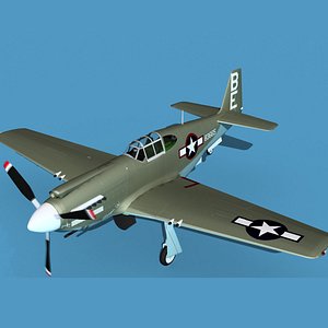 North American A-36A Apache V04 USAAF 3D model