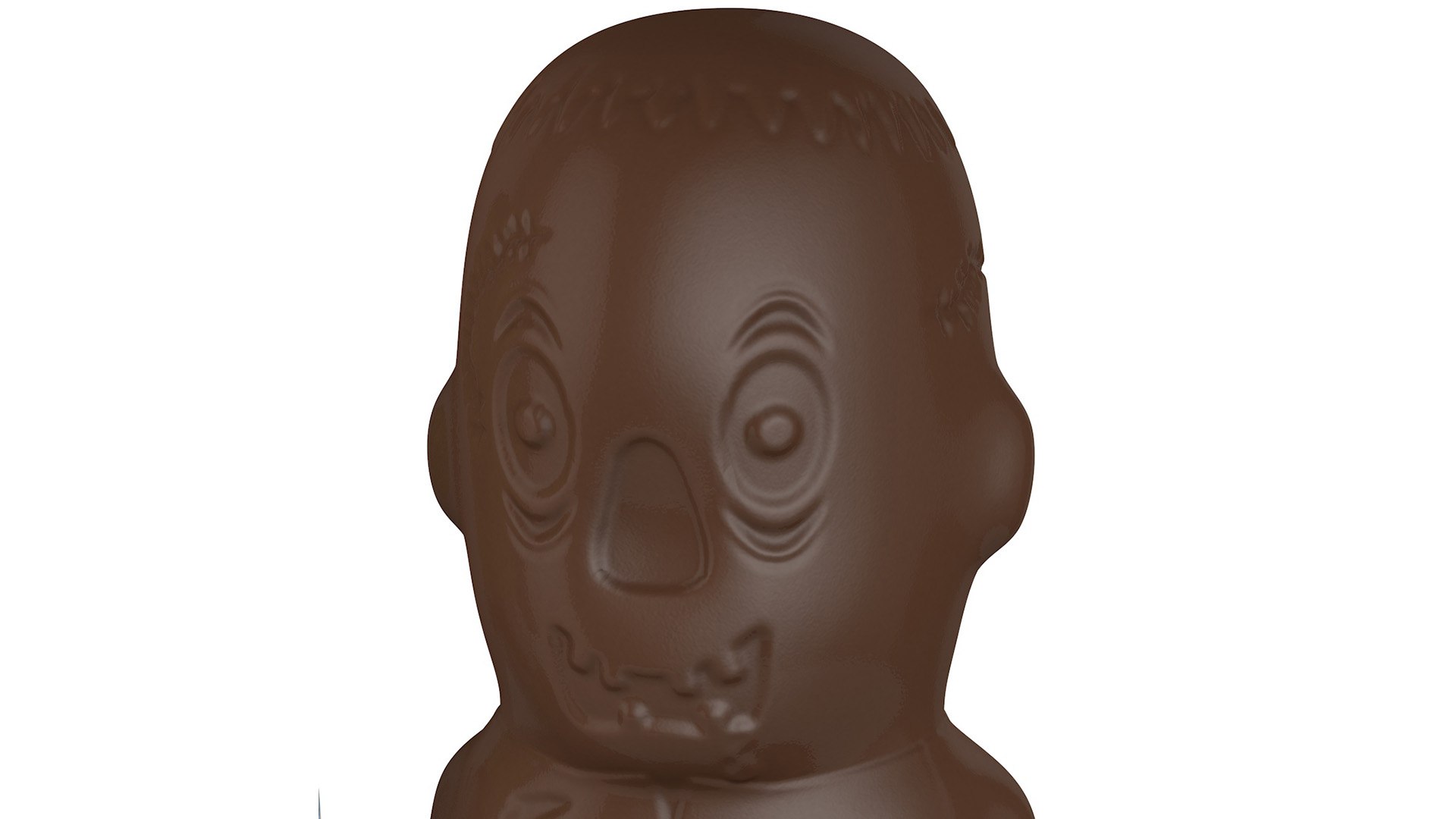 3D foil chocolate zombie halloween TurboSquid 1543932