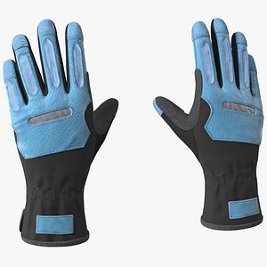 3D Heavy Duty Safety Gloves Rigged for Maya model