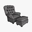 Otomana para silla de Carter - estilo 8691