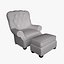 Otomana para silla de Carter - estilo 8691