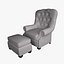 Otomana para silla de Carter - estilo 8691