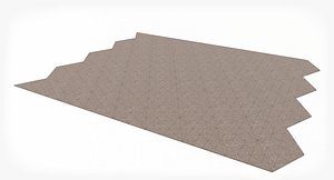 3D model penrose pavement tiles