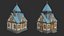 Collection 10 maisons médiévales low-poly