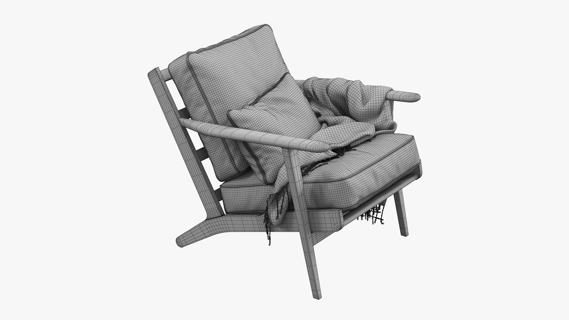 3D Model Pottery Barn Raylan Leather Armchairmax TurboSquid 1812316