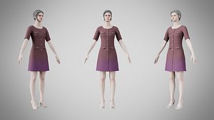 Dress 37 Silent Maroon