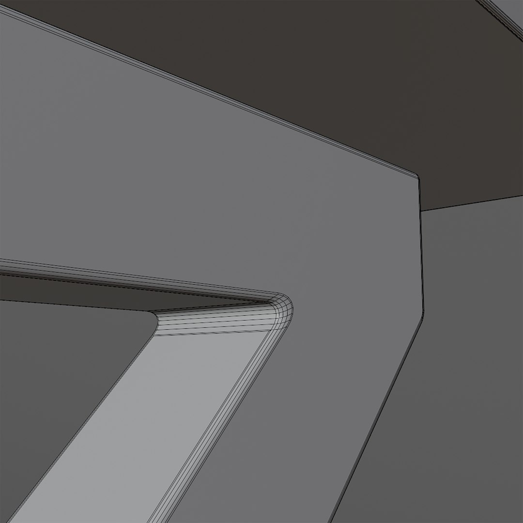 3D Z Shaped Desk - TurboSquid 2204835