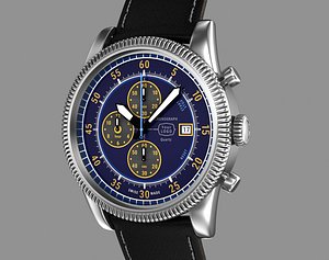 Chronograph wrist watch. My own design.