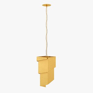 solid brass chandelier 3D