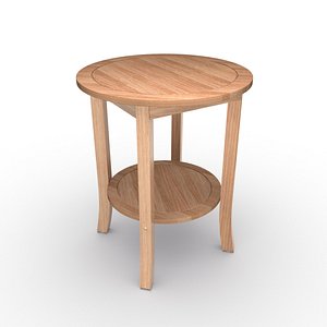 3d model wooden coffee table