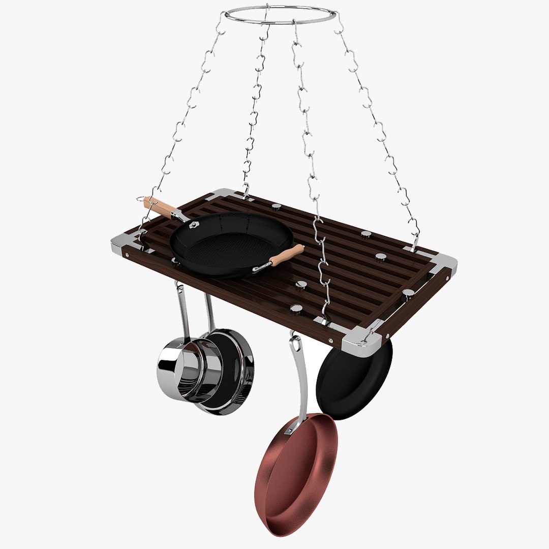 Island Pot Rack Obj