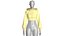 Girls Full Zip Cropped Striped Hoodie