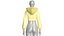 Girls Full Zip Cropped Striped Hoodie