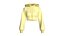 Girls Full Zip Cropped Striped Hoodie