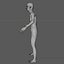 Old European Woman Mesh Rigged