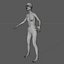Old European Woman Mesh Rigged