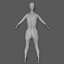 Old European Woman Mesh Rigged
