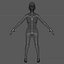 Old European Woman Mesh Rigged