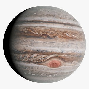 photorealistic jupiter 8k 3D model