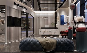 3D Dance Studio Interior