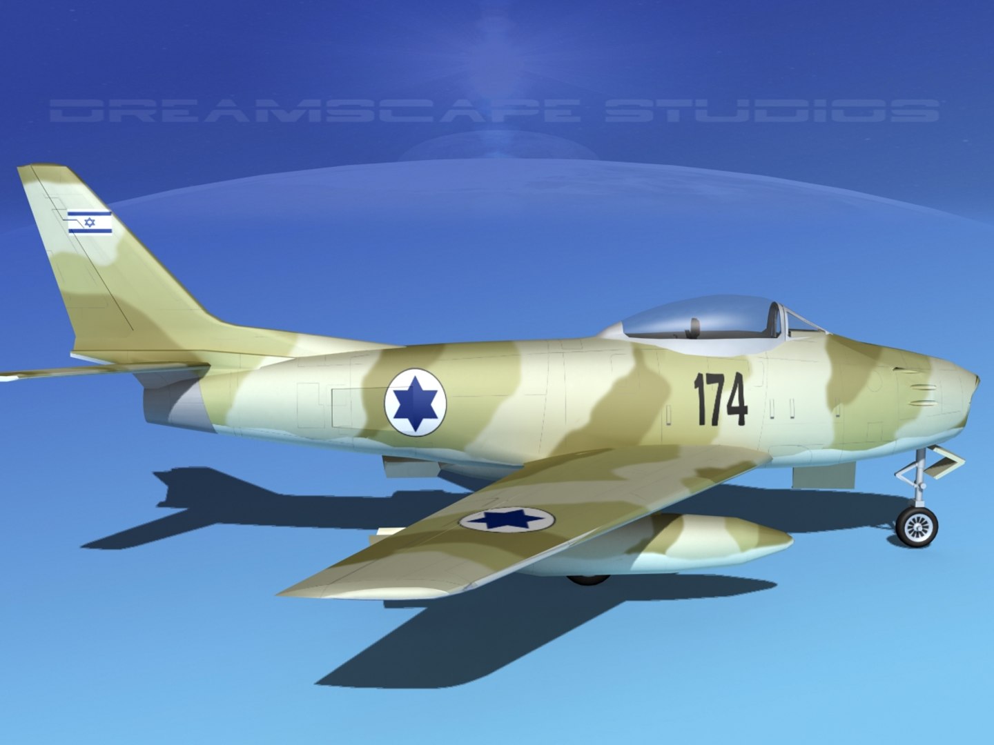 3d Model North American F-86 Sabre