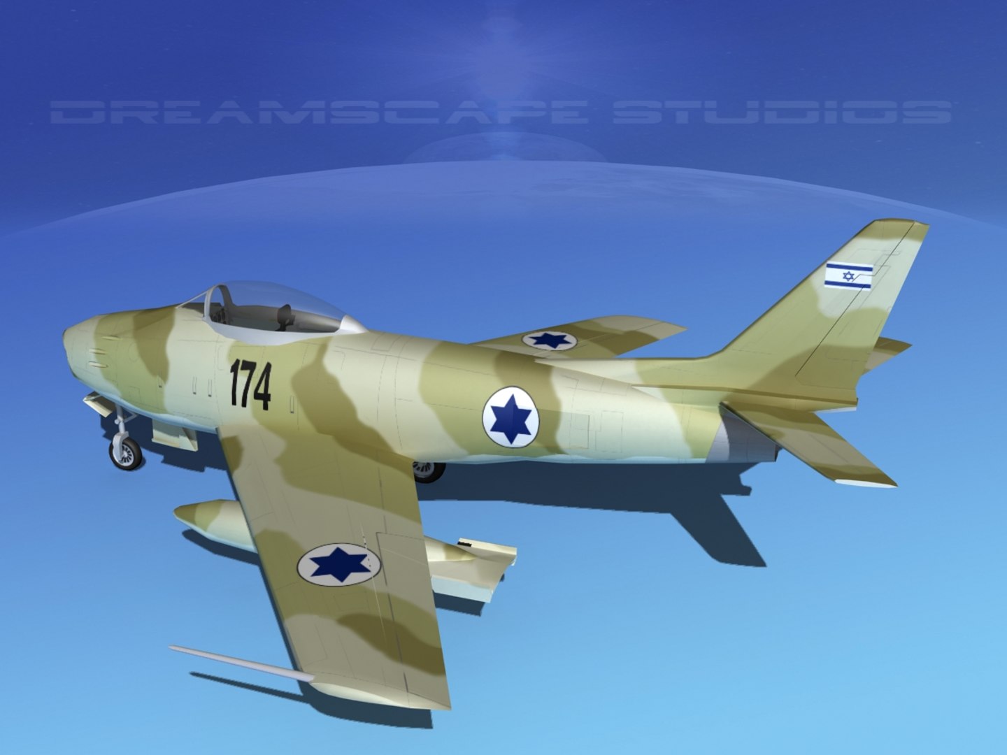 3d Model North American F-86 Sabre