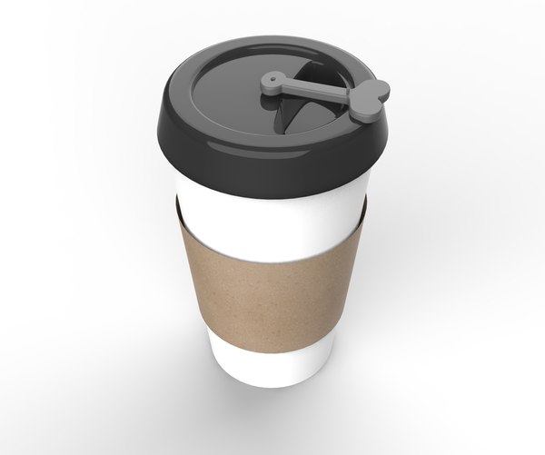 3D Printable Coffee Lid Stopper by Mike