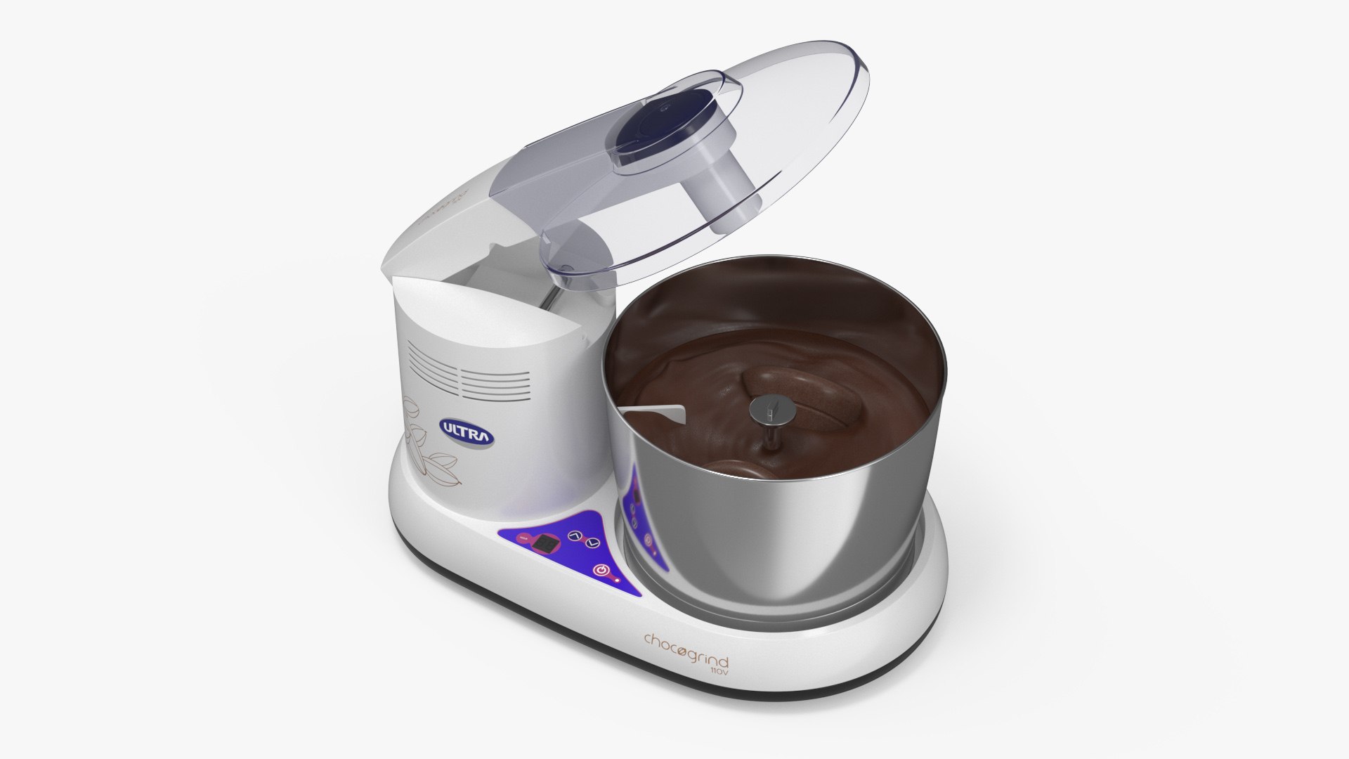 Melangeur Elgi Ultra Chocogrind 110V Blue with Chocolate 3D model preview