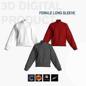 Female Longsleeve 3D model