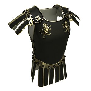 roman armor 3d obj
