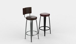 3D Bar Stool 01 3D model