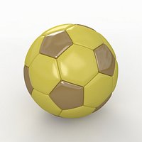 Soccerball SuperHighPoly yellow